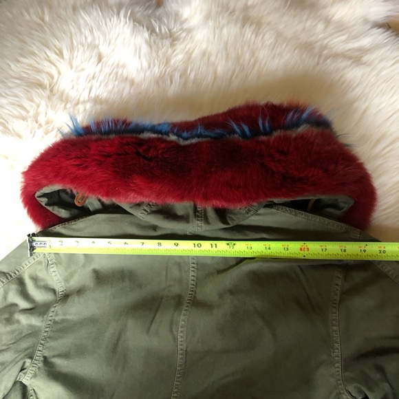 Mr & Mrs Italy fur lined parka jacket coat XS - Picture 10 of 10
